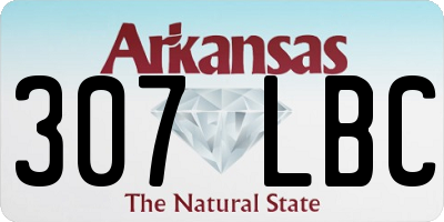 AR license plate 307LBC