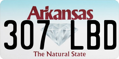 AR license plate 307LBD