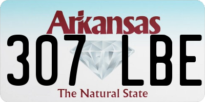 AR license plate 307LBE