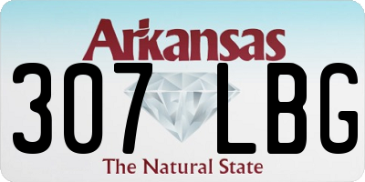 AR license plate 307LBG