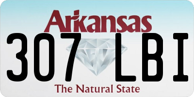 AR license plate 307LBI