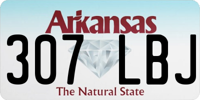 AR license plate 307LBJ