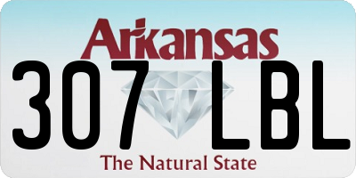 AR license plate 307LBL