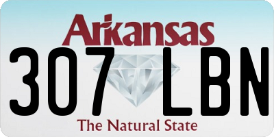 AR license plate 307LBN
