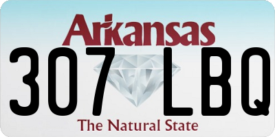 AR license plate 307LBQ