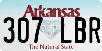 AR license plate 307LBR