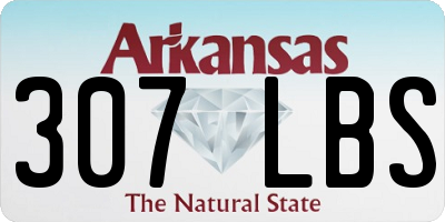 AR license plate 307LBS