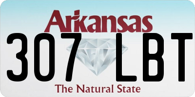 AR license plate 307LBT
