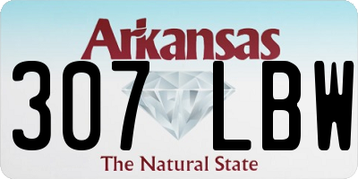 AR license plate 307LBW