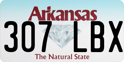 AR license plate 307LBX