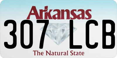 AR license plate 307LCB