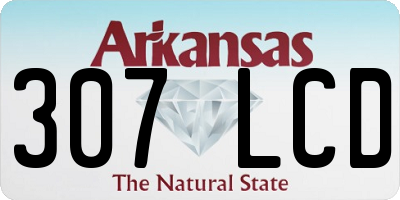 AR license plate 307LCD