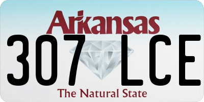 AR license plate 307LCE