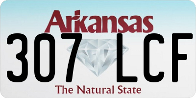 AR license plate 307LCF