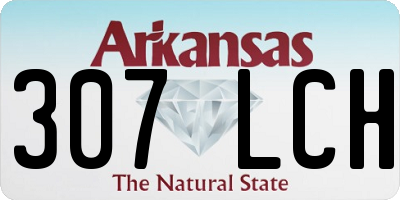 AR license plate 307LCH
