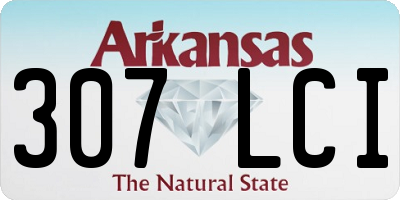 AR license plate 307LCI