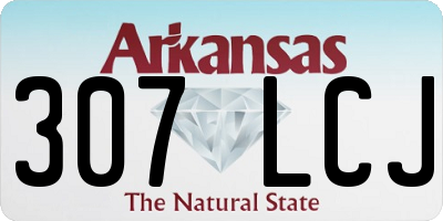 AR license plate 307LCJ