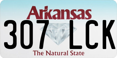 AR license plate 307LCK