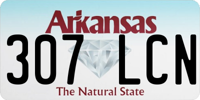 AR license plate 307LCN