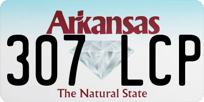 AR license plate 307LCP
