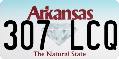 AR license plate 307LCQ