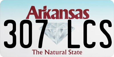 AR license plate 307LCS