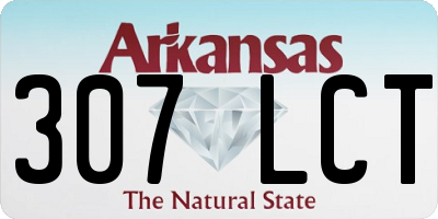 AR license plate 307LCT