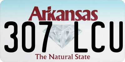 AR license plate 307LCU