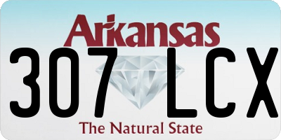 AR license plate 307LCX