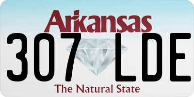 AR license plate 307LDE