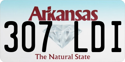 AR license plate 307LDI