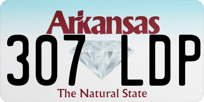 AR license plate 307LDP