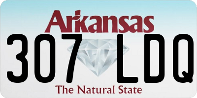 AR license plate 307LDQ