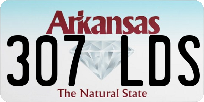 AR license plate 307LDS