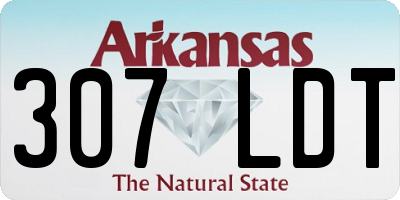 AR license plate 307LDT