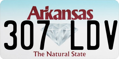 AR license plate 307LDV