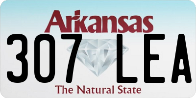 AR license plate 307LEA