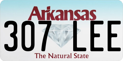 AR license plate 307LEE