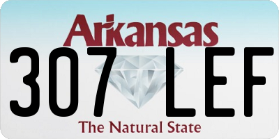 AR license plate 307LEF