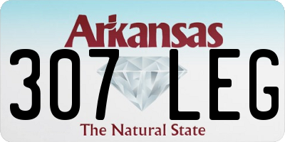 AR license plate 307LEG