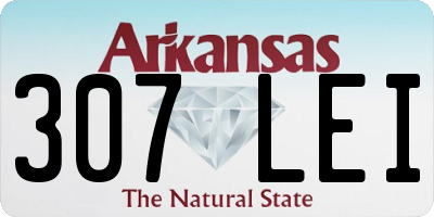 AR license plate 307LEI