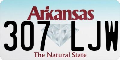 AR license plate 307LJW
