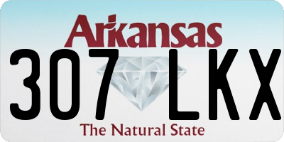 AR license plate 307LKX