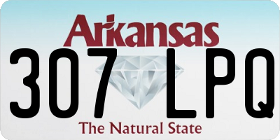 AR license plate 307LPQ