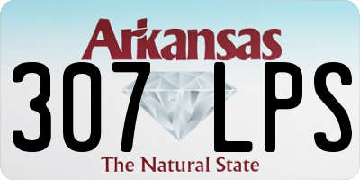 AR license plate 307LPS