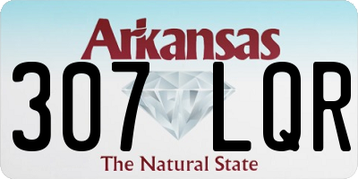 AR license plate 307LQR