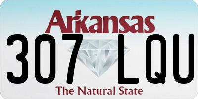 AR license plate 307LQU