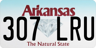 AR license plate 307LRU