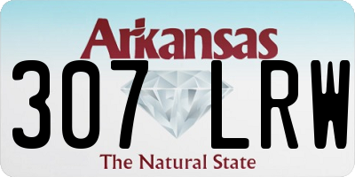 AR license plate 307LRW