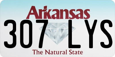 AR license plate 307LYS